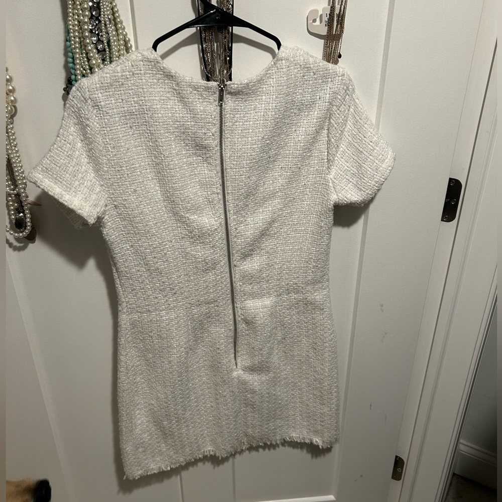ASOS White Textured Mini Dress - Picture 5 of 5